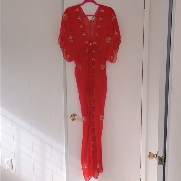 Lotta Stensson Red Beach Coverup - Picture 2 of 6